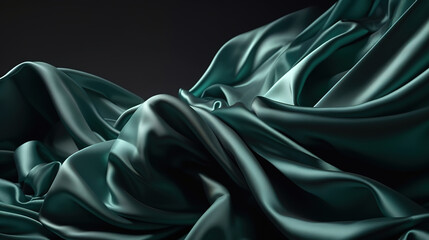 Folded textile texture, chaotic folds, fashion drapery wallpaper. Generative Ai