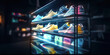 © Limitless Visions - shoe shop,store or stock and management supply concepts,online shopping and marketing.retail stock.ai generative technology