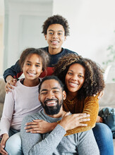 Child Family Mother Portrait Father Woman Happy Daughter Son Man Girl Female Black American African  Love Together Boy Fun Parent Teen Teenager