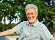 © Lumos sp - man outdoor senior happy retirement elderly portrait male active park smiling old fun nature happiness mature lifestyle beautiful bench vitality