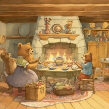 Goldilocks And Three Bears Free Stock Photo - Public Domain Pictures