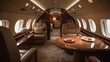 © Visual Studio - Interior of luxury private airplane.