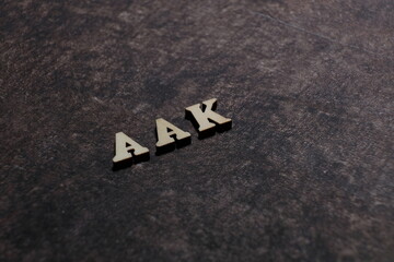 Wall Mural - the initials of the letter aak