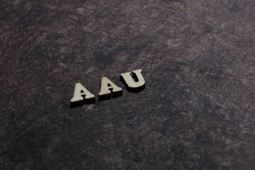 Wall Mural - the initials of the letter aau