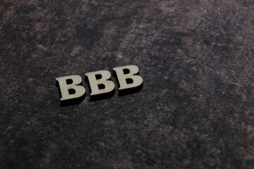 Wall Mural - the initials of the letter bbb. triple b.