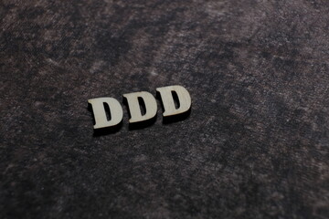 Wall Mural - the initials of the letter ddd. triple d.