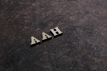 Wall Mural - the initials of the letter aah