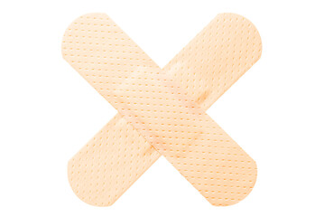 cutout adhesive bandage elastic medical plasters. single medical patch.