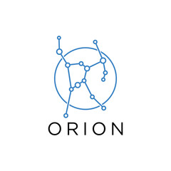 constellation orion star for icon logo