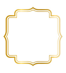 Wall Mural - decorative frames banner label collection png transparent background transform Your designs with gold frame