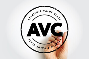 AVC - Attribute Value Class acronym, technology concept background