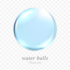 Wall Mural - water balls vector data (opaque type)