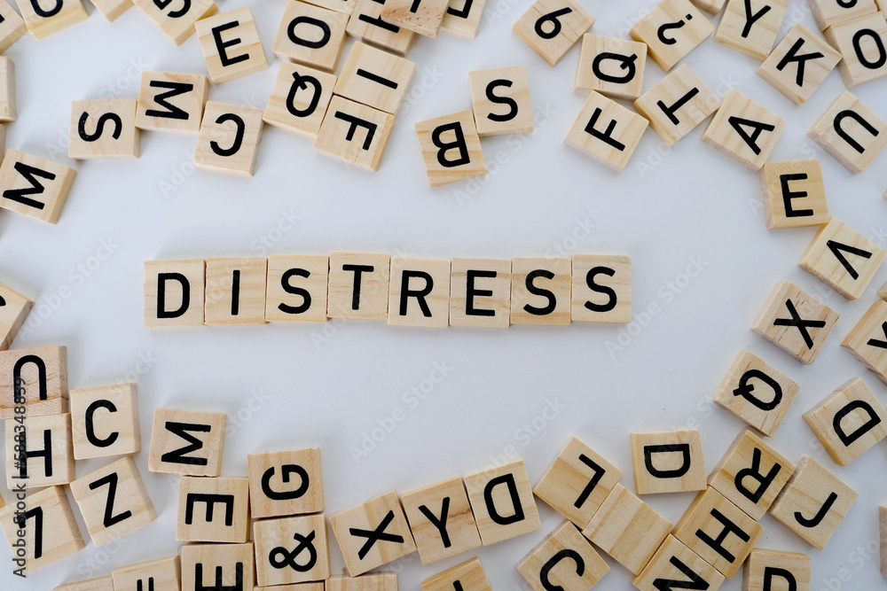 Disorder Blocks Photo Stock close-up holds wooden alphabet blocks on white background ...