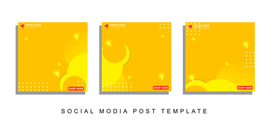 Canvas Print - modern template post for social media ads, web banner sale