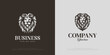 Lion Classic logo with long -haired lion head illustrations. Premium design with luxury and elegant concepts.