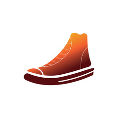 Wall Mural - Icon shoe logo concept vector sneaker template