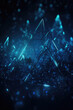 © ADDICTIVE STOCK - Blue futuristic technology background with triangular shapes. Generative AI