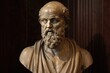 marble bust of the greek physician Hippocrates created by generative AI