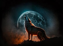 Wolf Howling At The Moon