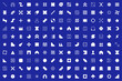Big neo geo shapes collection. Abstract symbols set. vector elements. Geometric icons. Isolated modern signs.