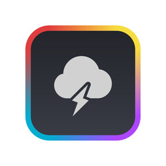 Sticker - Thunder Storm - Pictogram (icon) 