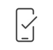 © PaleStudio - Approve related icon outline and linear symbol.
