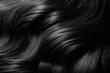 Black hair texture background. Generative AI.