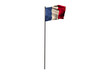 France flag on pole