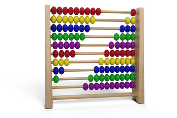 Sticker - 3D image of abacus toy