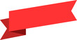 Red Banner Ribbon Element