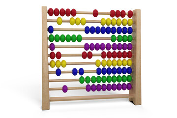 Poster - Digital composite image of abacus