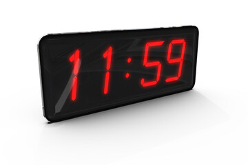 Wall Mural - Composite image of time displayed on digital clock