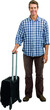 Cheerful man with luggage 