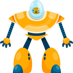 Aufkleber - Futuristic robot cyborg automated electronic bot