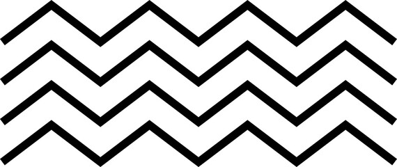 Memphis geometric shape, minimal zigzag line