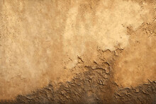 Tan Brown Colored Peeling Paint Concrete Cement Stucco Abstract Texture, Industrial Chic, Generative Ai