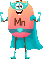 Sticker - Cartoon manganese or manganum superhero character