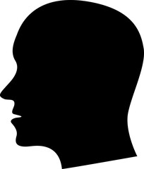 Sticker - Digital composite image of silhouette human face