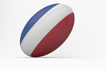 Wall Mural - French flag rugby ball