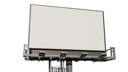 Wall Mural - composition of billboard with copy space on transparent background