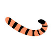 © Sweta - Vector flat tiger tail isolated on white background