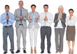 © vectorfusionart - Smiling business people applauding