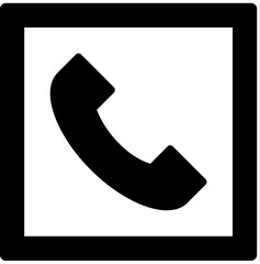Phone Call Square Button