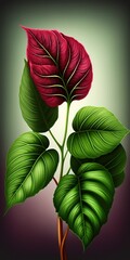 Wall Mural - vine fresh flowers and lush green foliage. generative ai