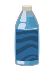 Canvas Print - blue drink bottle product