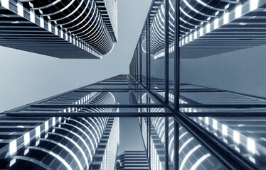 Poster - Exterior of modern architecture. Building abstract background