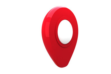Wall Mural - red map marker