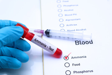 Poster - Ammonia test to look for abnormalities from blood