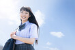 © kapinon - Students easy to use for images of spring and summer semester. Copy space to the right for images of junior high and high school students.