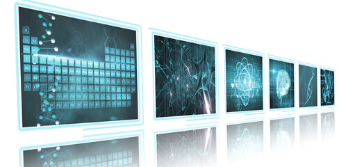 Composite image of different application interface